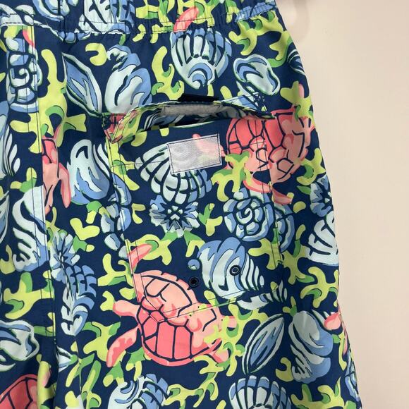 Vineyard Vines Men's Swim Shorts Trunks Small Lined Pockets Turtles Shells - Picture 5 of 9